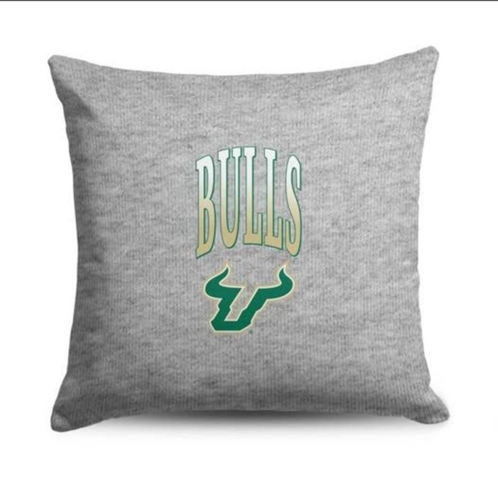 NCAA South Florida Bulls 16" HeatherGray Sweatshirt Pillow SOFT Graduation Gift